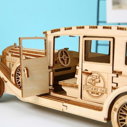 3D Wooden Puzzles Vintage Car Model Kits, Brainteaser and Puzzle for Christmas/Birthday,Gifts for Adults and Teens to Build Combination - Image 5