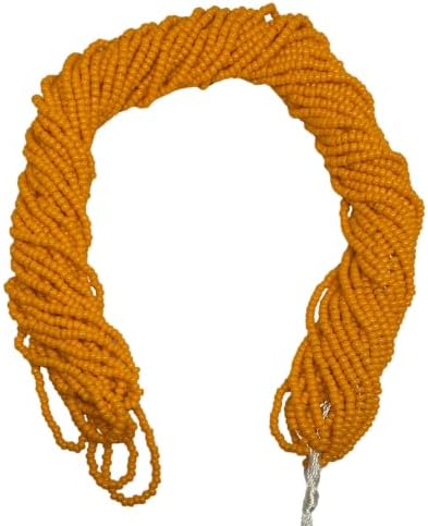 11/0 Glass Seed Beads, 12 String Hanks, Small Craft Beads, 2 mm (Orange) by Unknown