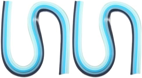 PATIKIL 540 x 10mm Rainbow Quilling Strips Paper,240 Pcs Origami Paper Quilling Strip for Art DIY Hand Craft Christmas, Gradient Blue by PATIKIL