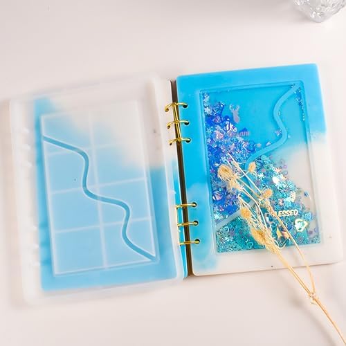DIY Resin Shaker Journal Kit Diorama - Complete Set with Notebook Molds, Binder Refills - Image 4