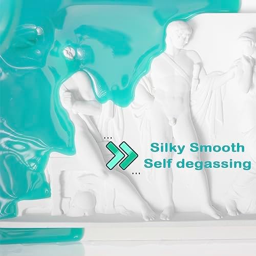 BBDINO Silicone Mold Making Kit, Super Elastic Liquid Silicon for Mold Making, N.W. 21.2 oz, 1:1 by Volume, Jade Green, Ideal for Casting Silicone Molds for Resin/Plaster/Wax/Jewelry etc. - Image 3