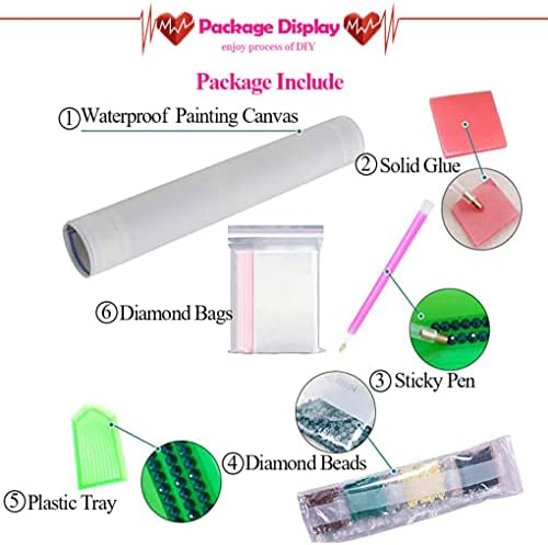 Eiazuiks Diamond Painting Kits for Adults, Books 5D DIY Diamond Art Kits Full Drill Diamond Dots for Gift Wall Decor and Relaxation Gem Arts 12x16 inch - Image 4