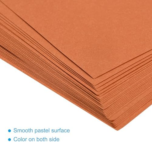 MECCANIXITY 25 Sheets 8x8 Inch(20x20cm) Origami Paper Double Sided Dark Orange Square Sheet for Art Craft Project, Beginners, Gifts Decor - Image 4