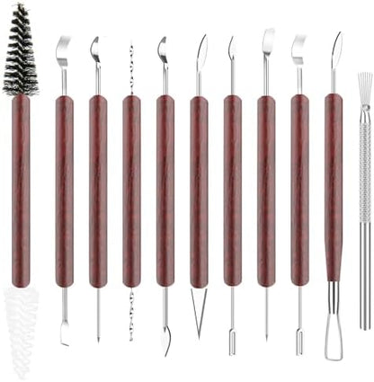 11PCS Clay Sculpting Tools Kit, Polymer Clay Tools for Pottery, Double-Head Ceramics Tool for Carving, Air Dry Clay, Pottery Kiln, Pottery Wheel, Shaping, Molding, Modeling, Adults, Students, Supplies by Unknown