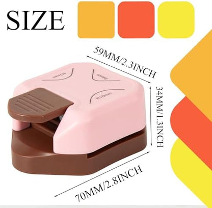 QIQQIKIN Corner Rounder Punch Pink,Paper Punches for Crafting,Cardstock,Edge Cutter,Scrapbook,Card Making Supplies,Journaling Accessories, Photos Cards Scrapbooking - Image 4