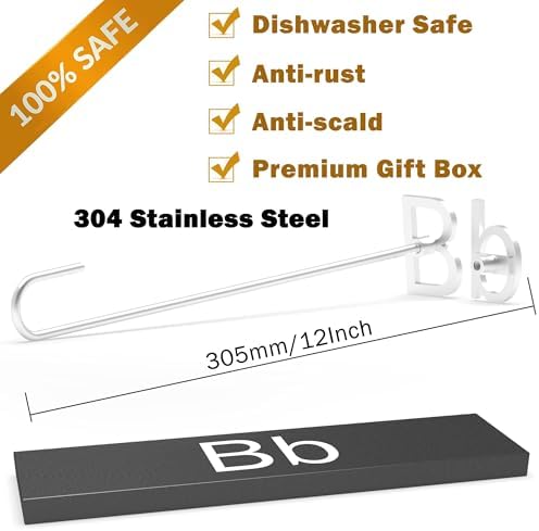 2Pcs Letters Branding Iron for Wood, Leather Branding Stamp (B b) - Image 5
