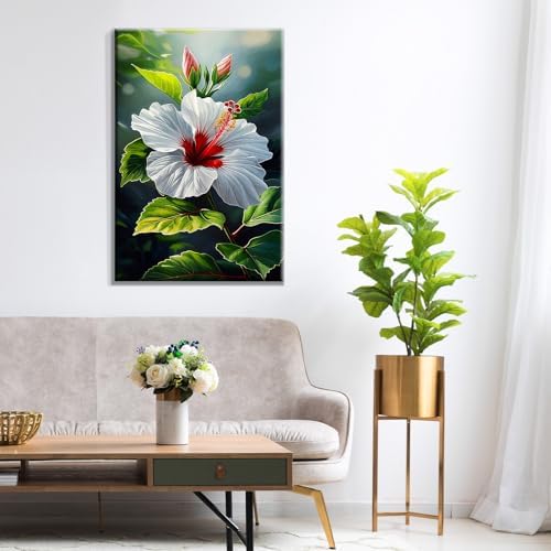 ATDMS Paint by Numbers Kit for Adults Flowers Paint by Numbers with Frame DIY Floral Paint by Number with Easel Adult Paint by Number Kits on Canvas Framed for Gift Home Wall Decor 8x12 Inch - Image 6