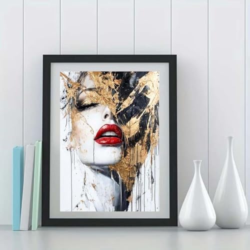 GEMOUJ Paint by Numbers Kit for Adults Beginner,Abstract Female Easy Adult Paint by Number Kits on Canvas,DIY Painting for Beginners Art by Numbers,Home Wall Decor 16 x 20 inch - Image 5