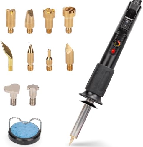 YIHUA 930-IV Woodburning Pen Kit with 11 Tips, Adjustable Heat Level by YIHUA