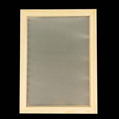 Worown A5 Paper Making Screens, Natural Wooden PaperMaking Mould & Deckle, Paper Making Frames for DIY Craft and Dried Flower Handcraft (7.5 x 10 Inch) - Image 3