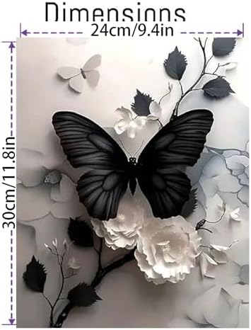 VIGEGU Butterfly Paint by Numbers Kit for Adults Beginner with Framed - Image 4