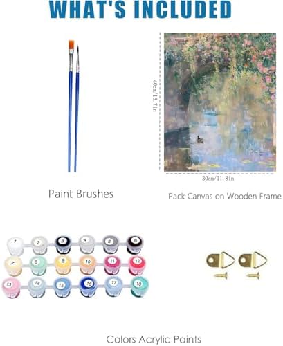 WUDWL Flower Paint by Numbers Kit for Adults,Color By Numbers for Adults - Image 4