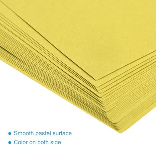 MECCANIXITY 200 Sheets 6x6 Inch(15x15cm) Origami Paper Double Sided Lemon Yellow Square Sheet for Art Craft Project, Beginners, Gifts Decor - Image 4