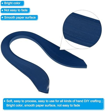 PATIKIL Quilling Strips Paper 600pcs 5mm 39cm Origami Paper Quilling Kits for Art DIY Hand Craft Christmas, Navy Blue - Image 3