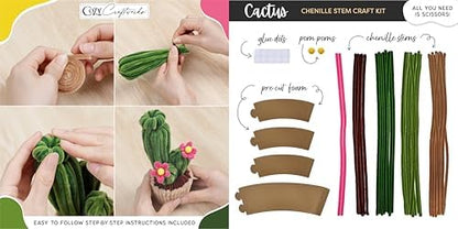 WeVeel Cozy Craftworks Chenille Stem Craft Kit (Plants) - Image 4
