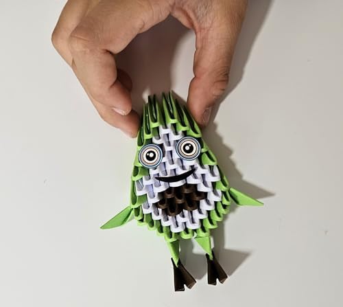 Beautiful 3D Paper Sculpture with Patented Components and understandable Building Instructions, from 8 Years (Avocado) - Image 6