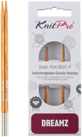 KnitPro Dreamz Interchangeable Circular Needles 4" (10cm) | US Size 2.5 (3mm) by KnitPro