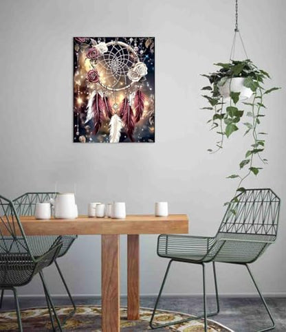 DYAIANGMU Dreamcatcher Stamped Cross Stitch Kit for Adults 15.7x11.8 inches - Image 3
