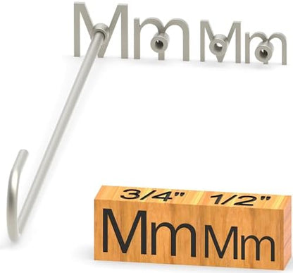 4Pcs Letters Branding Iron for Wood, Leather Branding Stamp (M m) by PKPKAUT