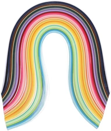 PATIKIL 500pcs Quilling Paper Strips Paper Flowers Quilling Kits 3/16"(5mm) Origami Paper for Adults Beginner Art Craft, 21"(54cm) 50 Colors by PATIKIL