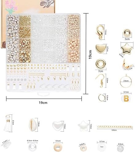 Xylise Jewelry Making Supplies Kit Natural Stone Beads for Irregular Natural Stone with for DIY Craft Bracelet Necklace Earrings for Adults (Transparent) - Image 3
