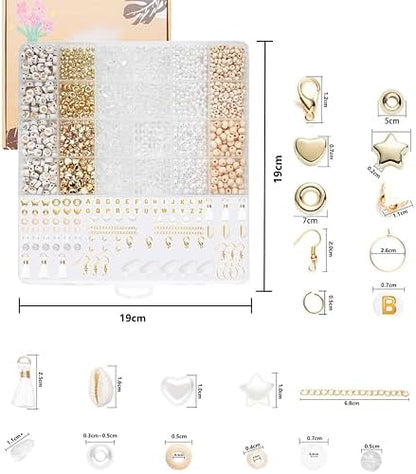 Xylise Jewelry Making Supplies Kit Natural Stone Beads for Irregular Natural Stone with for DIY Craft Bracelet Necklace Earrings for Adults (Transparent) - Image 3