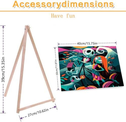 Framed Jack Paint by Numbers Kits for Adults 12x16in with Wooden Easel - Image 2