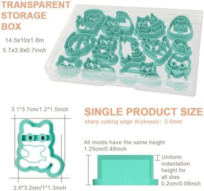 14Pcs Cat Polymer Clay Cutters Set Clay Earrings Cutters for Adults Polymer Jewelry Cutter with Earrings Accessories DIY Craft Supplies - Image 6