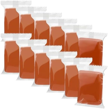 Air Dry Clay, 12 Packs Brown Molding Clay for Kids, Age 3-12, Air Dry Clay for Adults, Light Weight, Perfect Clay for Crafts, Gift for Children and Artists by WOLWEFA