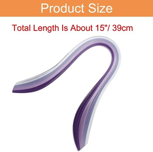 Hitefu Quilling Paper Strips, 3mm Width, 15" Length, 9 Sets - Image 3