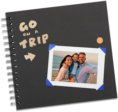 DIY Scrapbook Photo Album,40 Pages,8x8 Inch,Black - Image 2