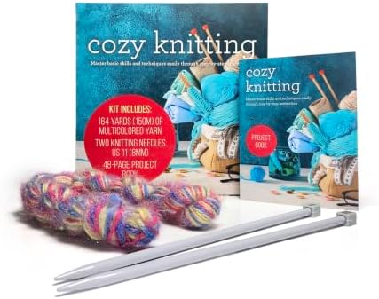 Cozy Knitting: Master basic skills and techniques easily through step-by-step instruction - Kit includes: 164 Yards (150m) of Multicolored Yarn, Two Knitting Needles US 11(8mm), 48-page Project Book - Image 7