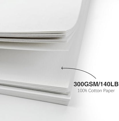 50 Pack Foldable Blank Watercolor Cards with Envelopes 4 x 6 Inch - Image 2