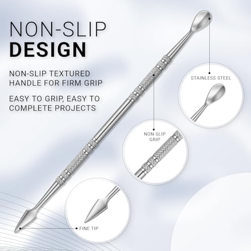 Honoson 10 Pcs Miniature Sculpting Tools, Double-Ended Steel Modeling - Image 3