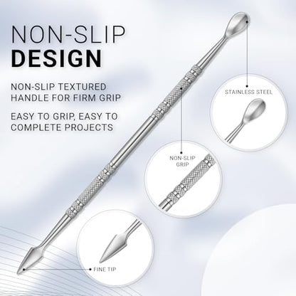 Honoson 10 Pcs Miniature Sculpting Tools, Double-Ended Steel Modeling - Image 3