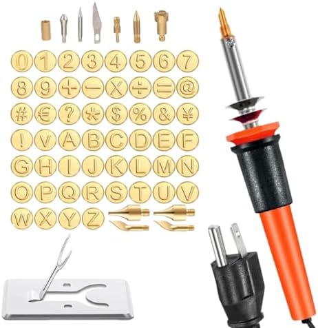 Wood Burning Tools 26 Letters, Safe, Stable, Carving Head Tools by Unknown