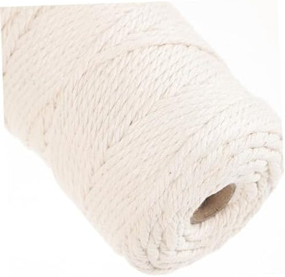 Vaguelly DIY Macrame Kit Cotton Cord and Wood Beads 1 Set for Beginners Handmade Tapestry Craft Supplies for Home Decor - Image 3