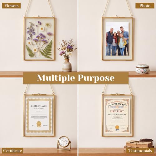 Qunclay 10 Pcs 4 x 6 Inch Pressed Flower Frames Craft Kit for Adults - Image 4