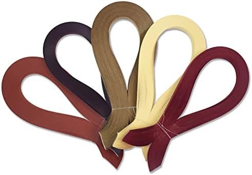 CrafTreat Brown Quilling Paper Strips for Craft Work - 500 Quilling Strips 3mm 30 CM Length - Paper Quilling for Decorating Cards, Gift Bags, Picture Frames and Scrapbooking - Image 2