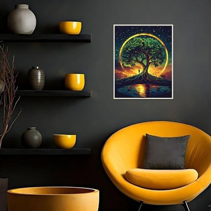 Banket Paint by Numbers Kit for Adults Beginner DIY Oil Painting Kits for Adults Tree of Life Easy Adult Paint by Number Kits on Canvas Color by Numbers for Gifts Home Wall Decor 16x20 Inch - Image 3