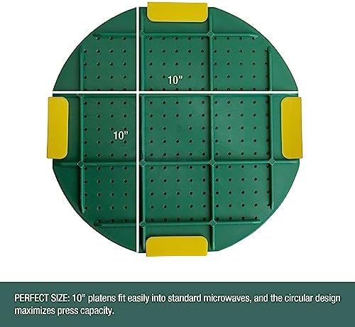 GSM Brands Microwave Flower Press Kit for Drying Leaf, Plant, and Flowers (10 Inch Round) - Image 3