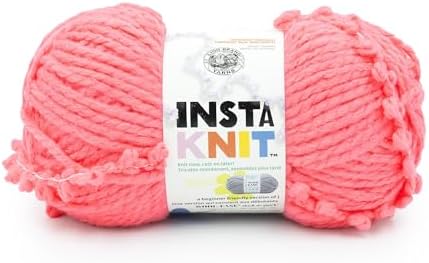 Lion Brand Yarn InstaKnit Beginner Yarn for Knitting, Hot to Trot, 1 Pack by LionBrandYarn