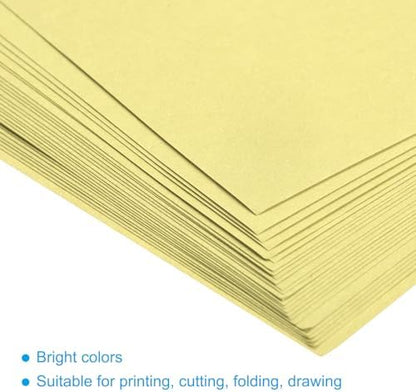 MECCANIXITY 50 Sheets Origami Paper Double Sided Light Yellow 6x6 Inch Square Sheet for Art Craft Project, Beginners, Gifts Decor - Image 4