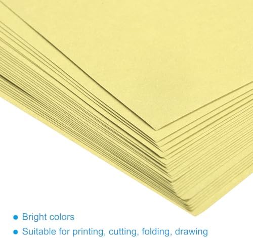 MECCANIXITY 100 Sheets Origami Paper Double Sided Light Yellow 6x6 Inch Square Sheet for Art Craft Project, Beginners, Gifts Decor - Image 4