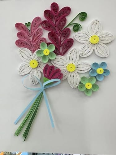 Wizardi Greeting Card Making Kit. Flowers DIY Quilling Kit F07M3-5-FL8 - Image 3