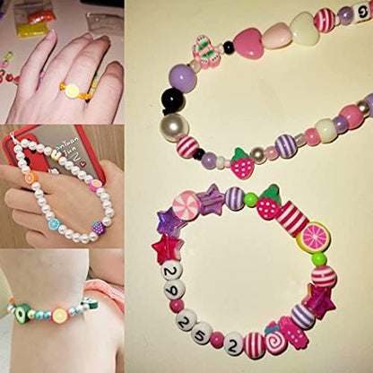 100pcs Mixed Fruit Polymer Clay Spacer Beads for Women Jewelry Making DIY Bracelet Necklace Hair Clip Accessories (Fruit) - Image 7