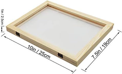 Worown A5 Paper Making Screens, Natural Wooden PaperMaking Mould & Deckle, Paper Making Frames for DIY Craft and Dried Flower Handcraft (7.5 x 10 Inch) - Image 2