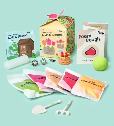 Pott’d Foam Dough Collectibles Air Dry Clay Kit for Adults, DIY Crafts Includes Clay Tools, Colourful Foam Clay, Guides for Mini Food Characters, Plant Projects and Date Night Creations - Image 5