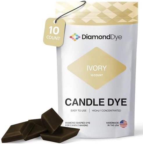 Ivory Candle Dye Chips, Soy & Paraffin Candle Making, 10 Pack by Reddig-globyDiamondDye