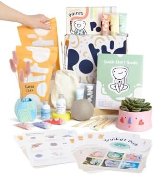 Pott'd Pottery Kit, Air Dry Clay Kit for Adults & Beginners by Pottd